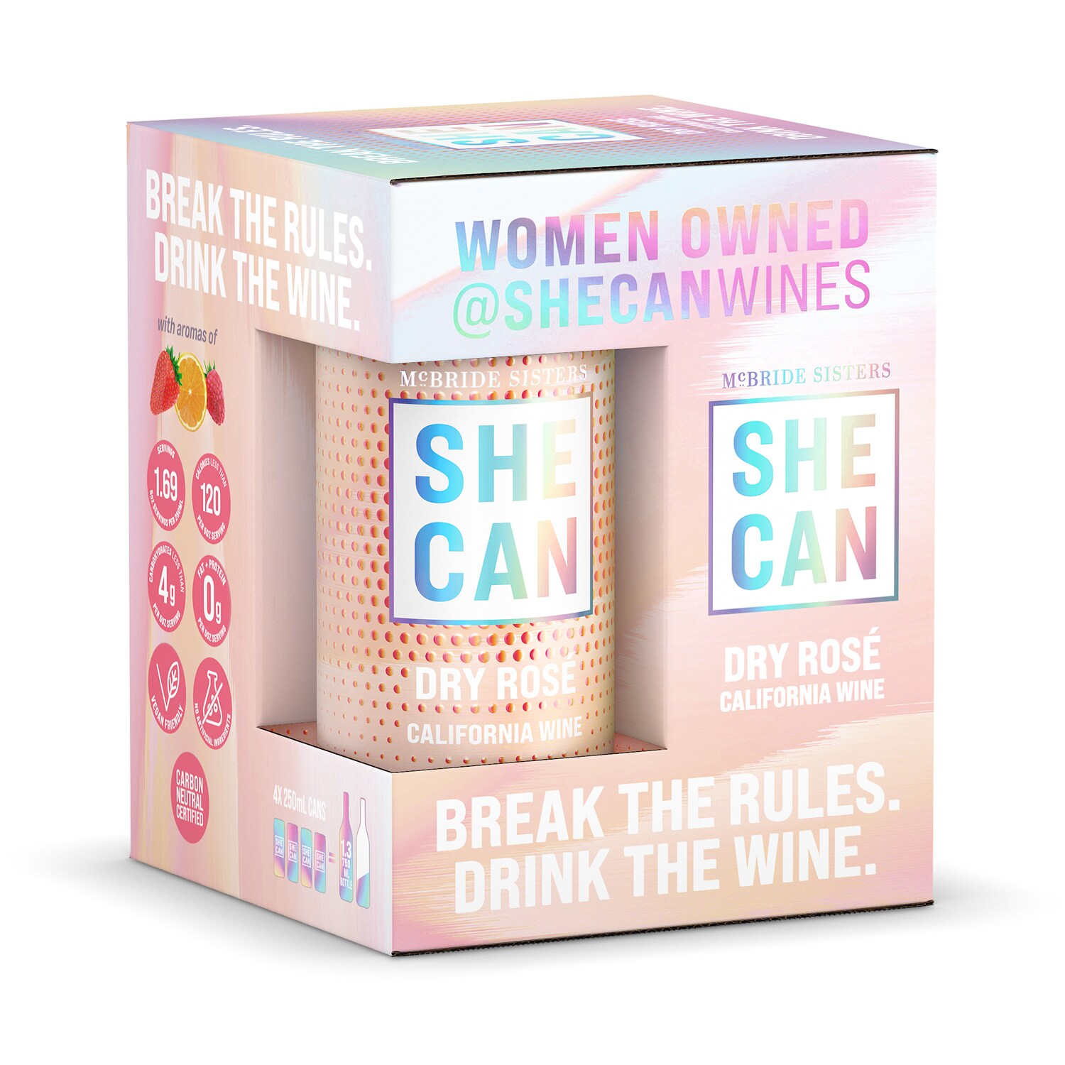 McBride Sisters SHE CAN Rosé, Cans