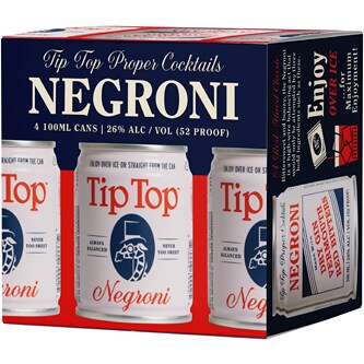 Tip Top Negroni Cocktail, Cans