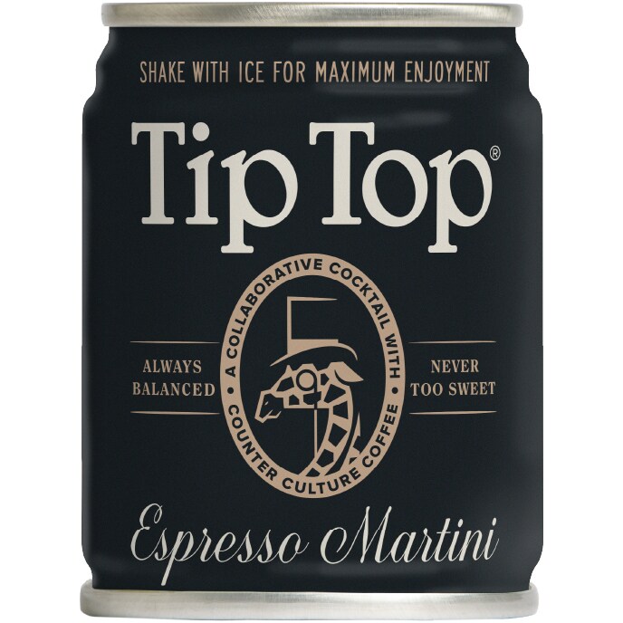 Tip Top Espresso Martini Cocktail, Can