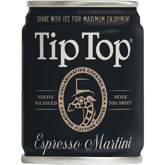 Tip Top Espresso Martini Cocktail, Can