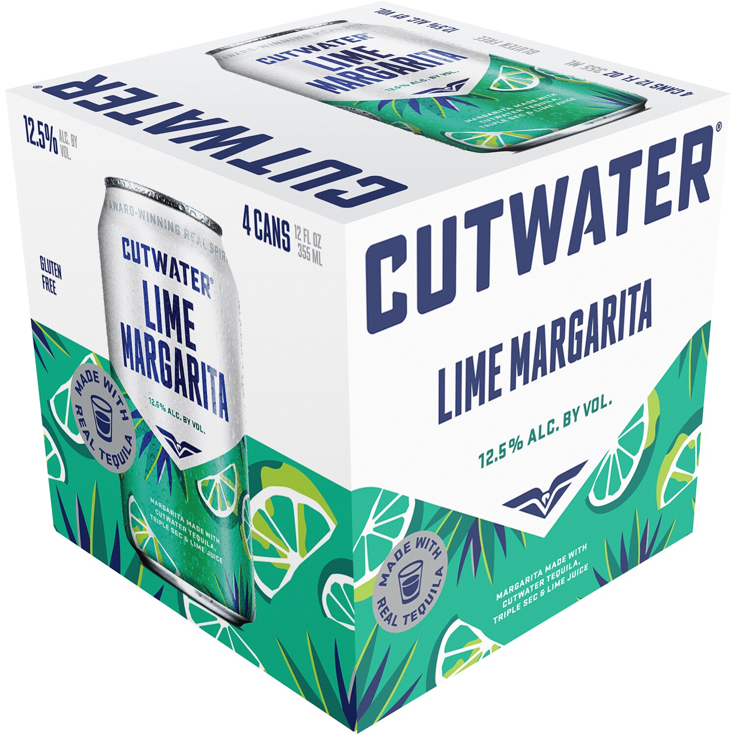 Cutwater Spirits Lime Margarita Cocktail, Cans