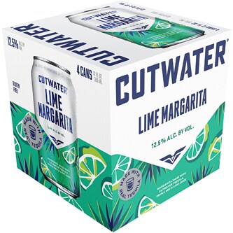 Cutwater Spirits Lime Margarita Cocktail, Cans