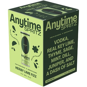 Anytime Spritz Herby Lime Fizz, Cans
