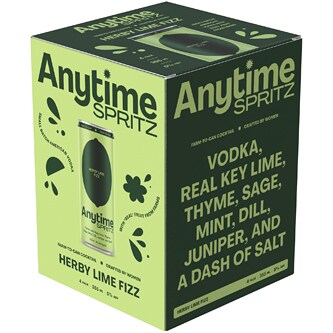 Anytime Spritz Herby Lime Fizz, Cans