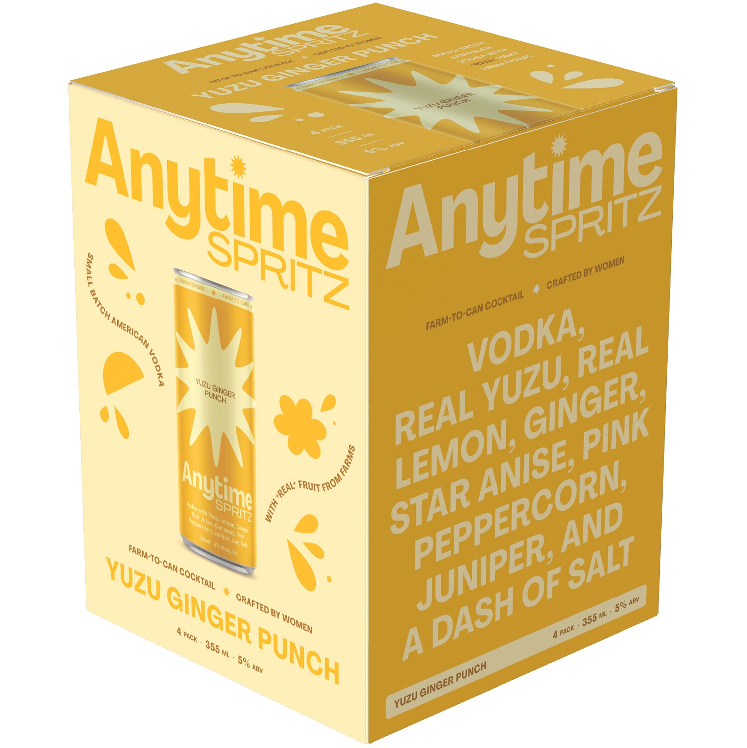 Anytime Spritz Yuzu Ginger Punch, Cans