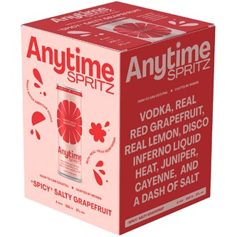 Anytime Spritz Spicy Salty Grapefruit, Cans