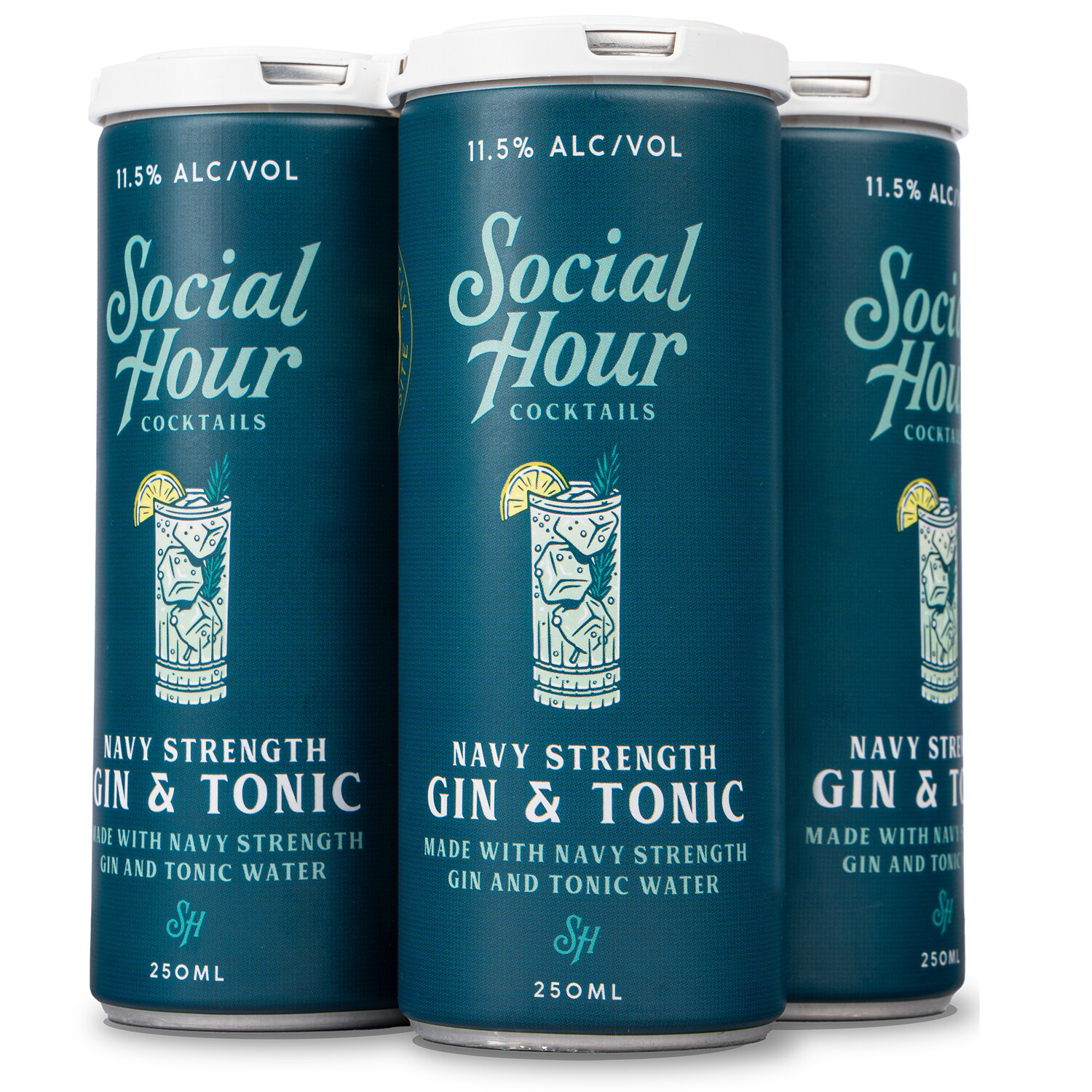 Social Hour Navy Strength Gin & Tonic, Cans