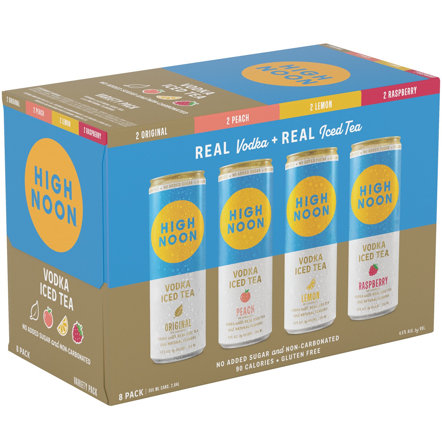 High Noon Vodka Hard Tea Variety Pack, Cans