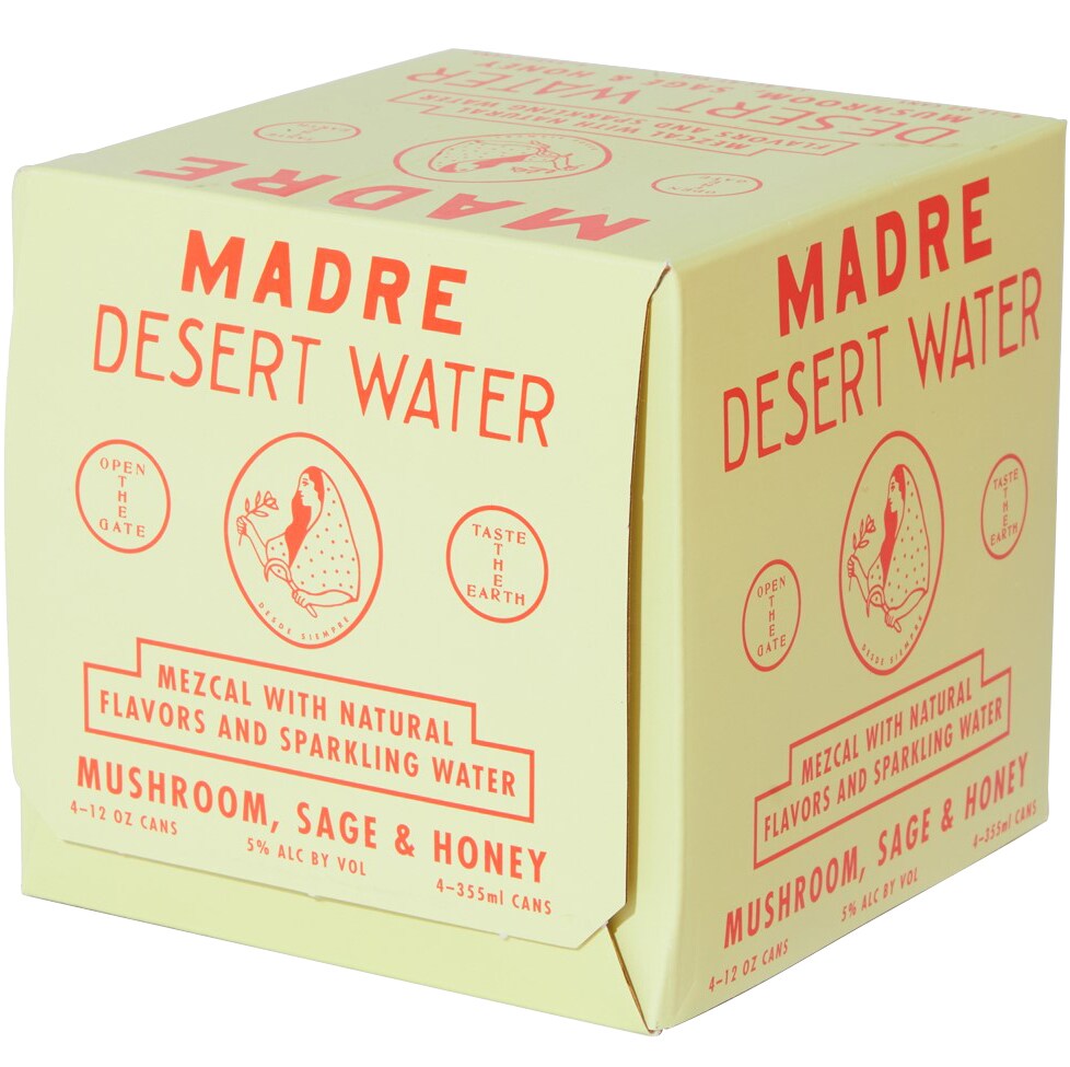 Madre Desert Water Mushroom Sage Cocktail, Cans