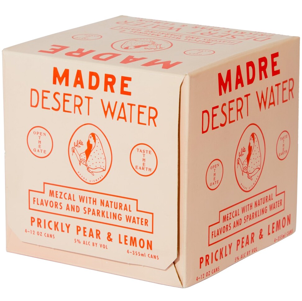 Madre Desert Water Prickly Pear Lemon Cocktail, Cans