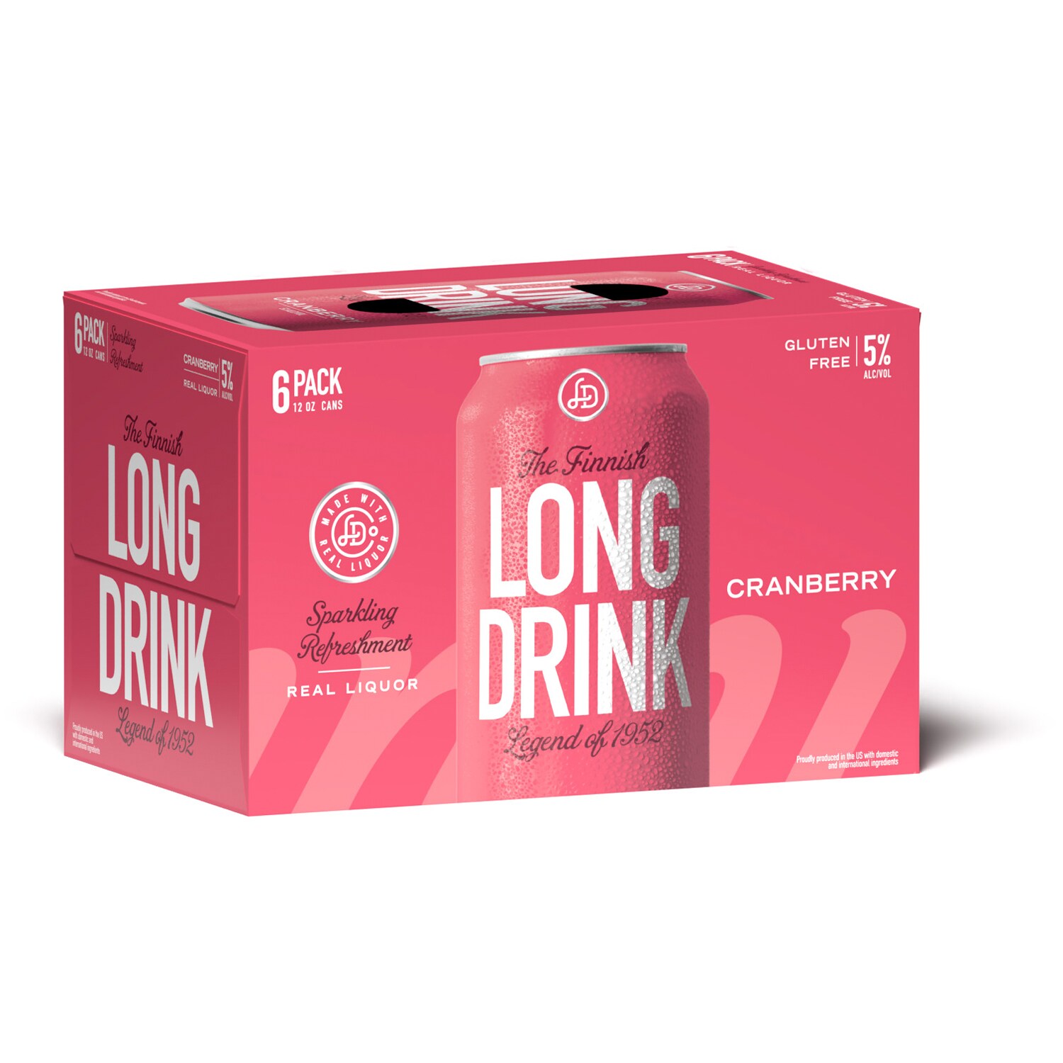 The Finnish Long Drink Cranberry Cocktail, Cans