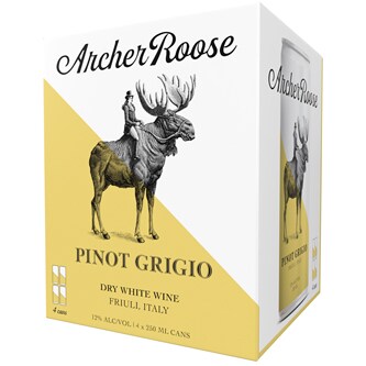 Archer Roose Wines Pinot Grigio, Cans