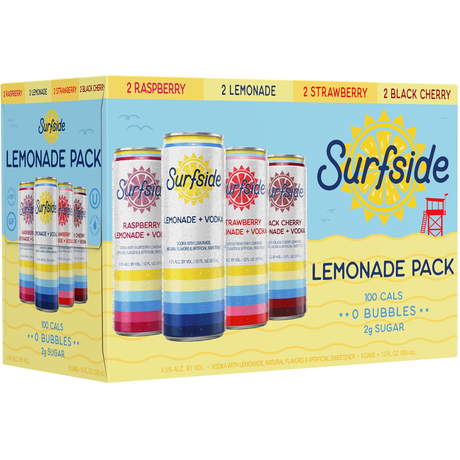 Surfside Lemonade  + Vodka Variety Pack
