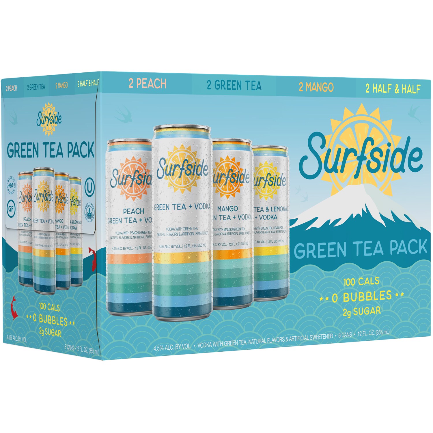 Surfside Green Tea + Vodka Variety Pack