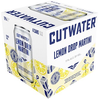 Cutwater Spirits Lemon Drop Martini, Cans