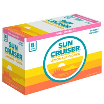Sun Cruiser Vodka Pink Lemonade, Cans