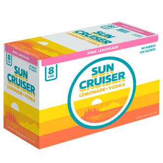 Sun Cruiser Vodka Pink Lemonade, Cans
