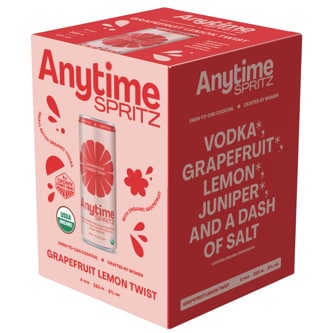 Anytime Spritz Grapefruit Lemon Twist, Cans